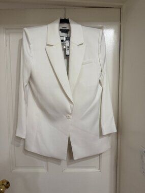 NEW with Tags $500 Alice + Olivia Jacket Off White sz 6